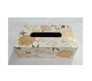 Boîte à mouchoirs en bois imprimé Logo personnalisé Luxe Moderne Unique Conception imprimée de haute qualité Boîte à mouchoirs en bois imprimé - Product Image 1