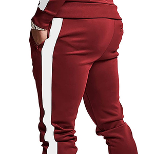 Conjuntos de prendas de vestir exteriores de alta calidad de punto Unisex Multi bolsillo hombres Joggers trajes conjunto Slim Fit ropa de entrenamiento conjunto de dos piezas chándal - Product Image 3