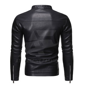 Casual Winter <b>Jacket</b> With Premium Streetwear Design For Modern <b>Men</b> <b>Leather</b> <b>Jacket</b> Collection - Product Image 2