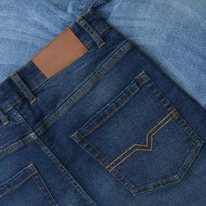 Jeans de Mezclilla Índigo para Hombre al por Mayor - Algodón Elástico de Alta Calidad, Corte Ajustado/Cónico, OEM/ODM Disponible - Product Image 2
