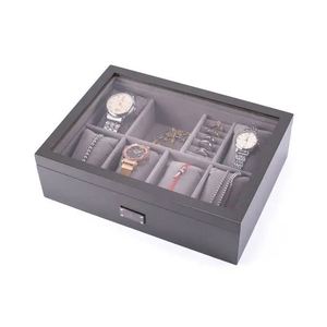 Joyero de madera sin terminar con cajones que bloquean el joyero de madera roja Bonito joyero de madera - Product Image 3