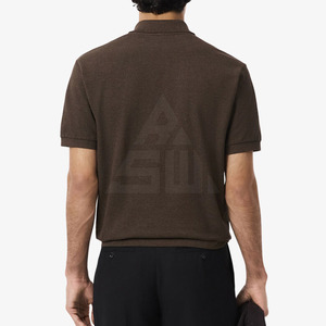 Haute qualité hommes personnalisé tricoté solide à manches courtes évacuation de l'humidité pour t-shirt vente directe d'usine - Product Image 2