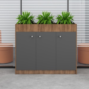 Modern Industrial Modular Office Furniture Cabinet Melamine Wooden <b>Open</b> Shelf <b>Bookshelf</b> Commercial Storage Cupboard for Executiv - Product Image 3