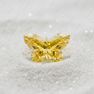 Diamante Cultivado en Laboratorio con Certificación IGI GIA, 5 Quilates, Venta al por Mayor, Natural, HPHT, CVD, Sintético, Suelto, Amarillo Fantasía, VVS, Cultivado, Forma de Mariposa - Product Image 3