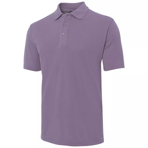 Camiseta Polo de Manga Corta para Hombre, 100% Algodón, Color Sólido, Estilo Casual, Transpirable, Corte Regular, Venta al Por Mayor - Product Image 1