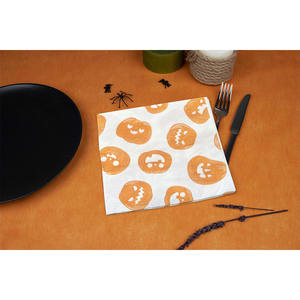 Tovaglioli Bianchi con Stampa Halloween 33x33cm, 100 Pezzi, B2B - Product Image 1
