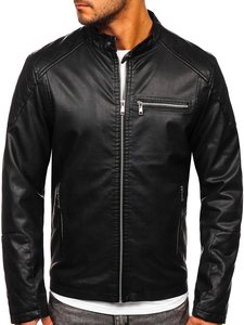 Chaqueta Bomber de Cuero Genuino para Hombre, Delgada, Impermeable, Ecológica, de Alta Calidad, al Mejor Precio, Tallas y Colores Personalizados OEM, para Invierno - Product Image 5