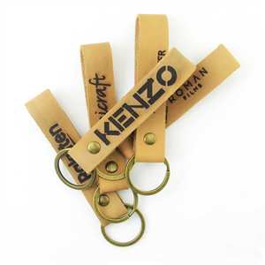 พวงกุญแจหนังโลหะพร้อมโลโก้กำหนดเป้าหมายทางธุรกิจโลโก้ได้ตามต้องการ - Product Image 3