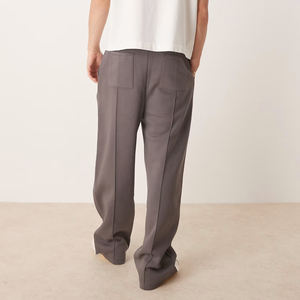 กางเกงสเวตเตอร์ขาตรงของผู้ชายกางเกงขาบาน300ทำจากผ้าฝ้าย100% สั่งทำโลโก้ได้ตามต้องการ - Product Image 2