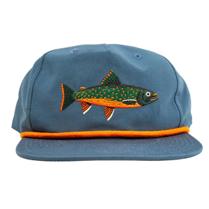 Chapeau Snapback en coton à bord plat avec logo brodé de poissons et corde pour les sports de plein air Chapeau Snapback promotionnel d'usine du Vietnam - Product Image 1