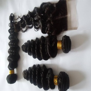 Sóng nguyên Trinh Nữ cambodian tóc bó Nhà cung cấp danh sách 12A chưa qua chế biến nguyên liệu tóc con người bó sóng nước sản phẩm tóc tự nhiên - Product Image 1