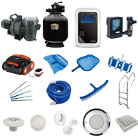 Solution de filtration et de désinfection pour piscines extérieures d'hôtels commerciaux, système de traitement de l'eau, kit d'accessoires de nettoyage