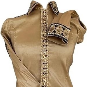 Tissu taffetas extensible fait à la main Cowgirl Western Show Shirt - Product Image 2