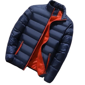 Venta al por mayor de tendencia de los hombres chaqueta Puffer Stand Collar Casual OEM chaqueta de invierno de fabricante de secado rápido de los hombres de la cremallera de la chaqueta - Product Image 2