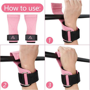 Nuevas Correas de Muñeca con Agarre de Cuero para Gimnasia, para Levantamiento de Pesas, con Protección Completa de la Palma para Entrenamiento - Product Image 3