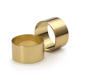 Napkin Ring Tissue Holder Brass Eco-Friendly Stocked Customizable Modern Design Hotel Restaurant Wedding <b>Parties</b> <b>Table</b> - Product Image 1