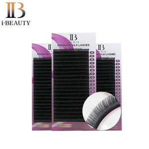 Extensiones de Pestañas I-BEAUTY - Pestañas de Seda Premium Ib, Hechas a Mano Individualmente - Product Image 1
