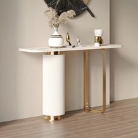 Table console en bois et pieds en métal pour le salon, la salle à manger et la chambre à coucher, l'hôtel et la maison.