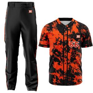 Maillots de baseball et de softball respirants au design personnalisé, meilleurs ventes, uniformes à manches courtes OEM de haute qualité, ensemble de vêtements de sport - Product Image 6
