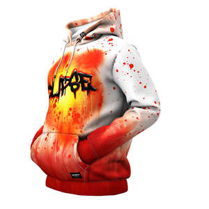 Sweat à capuche pour hommes imprimé sur mesure en gros 100% coton lourd mode Logo lettre impression 3D en relief saison d'hiver - Product Image 2