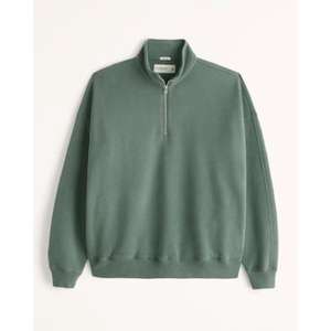 Sudadera con estampado liso verde oscuro, Sudadera con capucha con tema unisex, capuchas de lana pura a la moda y Jersey con cierre de cremallera - Product Image 5