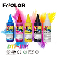 FCOLOR 100ML cabezal de impresión de alta calidad película Dtf blanca película de transferencia de tinta DTF tinta de pigmento para impresora Epson L1800 1390 8050 8850 DTF