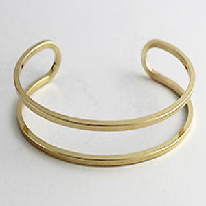 1940 californie vert Floral nouvel an marron vieilli en laiton manchette festival bracelet bijoux américain en laiton Bracelet Artisan bijoux - Product Image 3