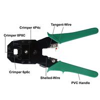 Alat Crimping RJ45 PC LAN Jaringan, Tang Crimping Kabel RJ11 RJ12, Multi Tool Jaringan
