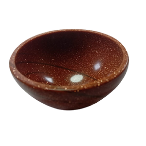 Matériau de pierres précieuses de haute qualité Bol de pierre rouge Goldstone Produit Bol en pierre naturelle Type de pierre précieuse Bol en cristal de guérison pour la décoration - Product Image 1