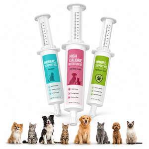 Gel de soutien anti-boules de poils pour chats OEM, pâte énergétique hypercalorique pour chiens, multivitamines, soutien immunitaire, seringue doseuse 60 ml, personnalisable - Product Image 1