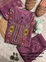 Kain Muslin Sutra Viscose Tebal Polos Lurus Musim Panas Pakaian Etnik Wanita Bordir Alami Bernapas Dapat Dicuci Elegan V-neck