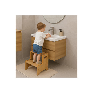 Ensemble de chambre pour enfants Fida - Table et chaise Montessori + marchepied + tableau de croissance - Product Image 6