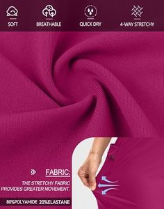 Short de course pour femme taille haute 9 ''Short athlétique longueur genou avec poches zippées extensible et léger pour l'exercice - Product Image 5