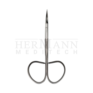 Tijeras Quirúrgicas Manuales de Acero Inoxidable HERMANN MEDITECH de 100 mm de Precisión para Disección Fina, Uso Hospitalario, Certificación CE - Product Image 3