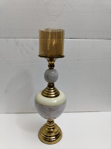 Candélabre centre de table en bois bougeoir bougeoir en métal fantaisie mariage chandeliers décoratifs bougie de luxe - Product Image 4