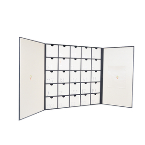 Foldable Drawer-Style <b>Christmas</b> Countdown Gift <b>Box</b> 30-Day Version Reusable Magnetic Closure Paperboard Construction - Product Image 2