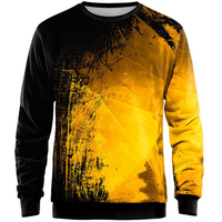 Mode imprimé vêtements hommes pulls en coton uni hommes dernière conception en gros col rond Sublimation sweat
