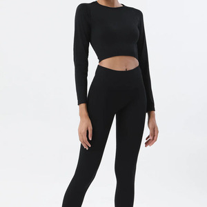 2PCS Conjunto de yoga Mujeres Ropa de fitness sin costuras Ropa deportiva Gimnasio Leggings Sujetador deportivo Conjunto deportivo - Product Image 6