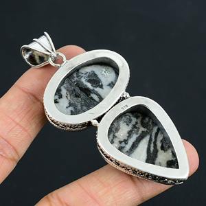 Top qualité Buffalo Turquoise Cabochon solide 925 en argent Sterling plaqué Designer pendentif femmes bijoux en gros fabrique - Product Image 6