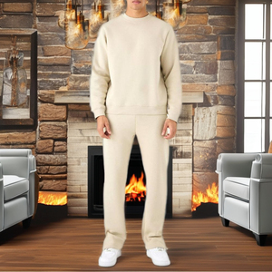 Conjunto Deportivo de Corte Regular, Estilo Urbano, Tallas Grandes, Ecológico, Ligero, Material Suave, Transpirable, Resistente al Viento, Tejido Elástico para Invierno - Product Image 2