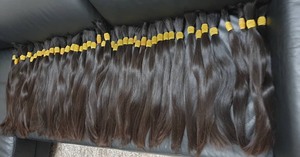 Extensions de cheveux en vrac de haute qualité au prix de gros 100 gramme 26 pouces trame de cheveux vierges de génie de couleur claire à double tirage - Product Image 3