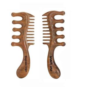 Peine de Madera Pulido a Mano, Ecológico, Sin Desperdicios, para Peinar el Cabello, para Hombres, Mujeres y Niños - Product Image 2