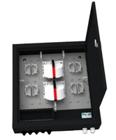 Boîte de rangement de câbles en fibre optique avec joint d'épissure et montage sur poteau FTTH FTTX FTTB Réseau de type FC pour les télécommunications
