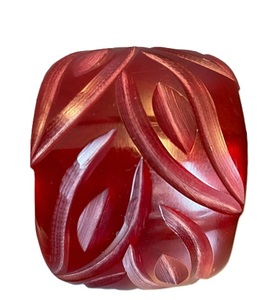 Nouvelle Manchette Artistique Tendance en Résine, Sculpture Haute Définition, Forme Irrégulière, Motif Floral, Décoration d'Intérieur, Artisanat pour Fête, pour Femme - Product Image 1