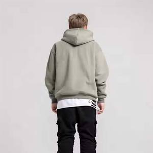 Sudadera con capucha de lana pesada Premium para hombre 100% nuevo algodón diseño ajustado bordado Technics liso teñido para Unisex para primavera - Product Image 4