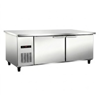 Congelador Comercial de Mostrador, Congelador de Dos Puertas, Congelador Vertical para Restaurantes, Supermercados, Almacenamiento de Alimentos Congelados