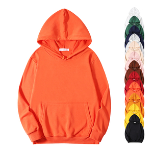 Vente en gros Pull-over noir brodé unisexe avec logo personnalisé Sweat-shirt à capuche uni de grande taille avec impression numérique pour hommes pour l'hiver - Product Image 6