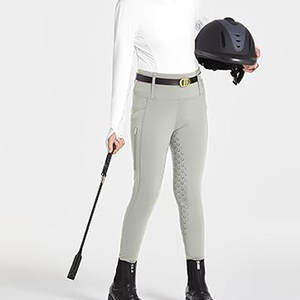 Leggings de Equitación para Mujer con Logotipo Personalizado, Fabricación OEM, Impermeables, Resistentes al Viento, Spandex/Poliéster, Suministro al por Mayor, Jodhpur y Breeches - Product Image 1