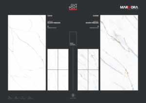 Carreaux de porcelaine grand format 600x1200 pour murs et sols, effet marbre élégant, corps robuste pour des intérieurs modernes et sans joint - Product Image 5