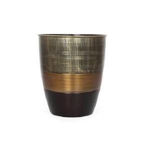Tendance Design Laiton Et Cuivre Poubelle Deluxe Qualité Forme Ronde Taille Personnalisée Poubelle De L'Inde - Product Image 1